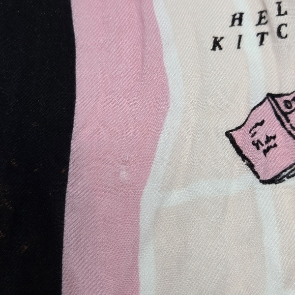 KATE SPADE NEW YORK MANHATTAN MAP OBLONG SCARF PINK & BLACK WOMEN OS *FLAWED* - Picture 11 of 16